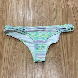 VS Braided Side Colorful Cheeky Bikini Bottoms